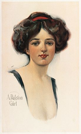 拉尔斯顿女孩`A Ralston Girl (ca. 1861–1897) by Chase Emerson