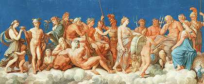 众神会议`The Council of The Gods by Michelangelo Maestri