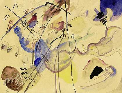 即兴创作，1911-1912`Improvisation, 1911-1912 by Wassily Kandinsky