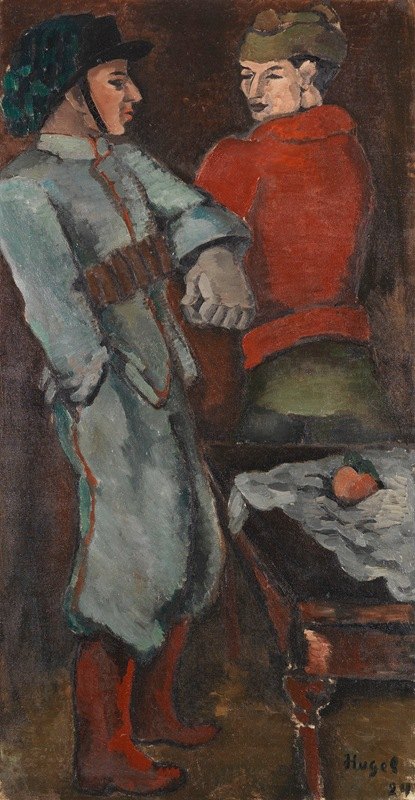 两名士兵`Zwei Soldaten (1924) by Helmut Kolle