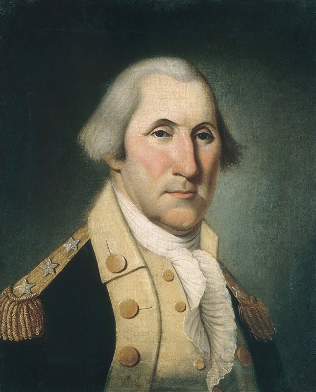 乔治·华盛顿`George Washington (ca. 1790) by Charles Peale Polk