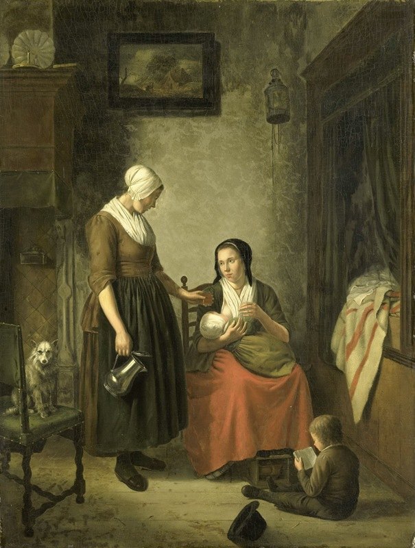 ;好邻居，`Good Neighbors, (1780 ~ 1810) by Johannes Christiaan Janson