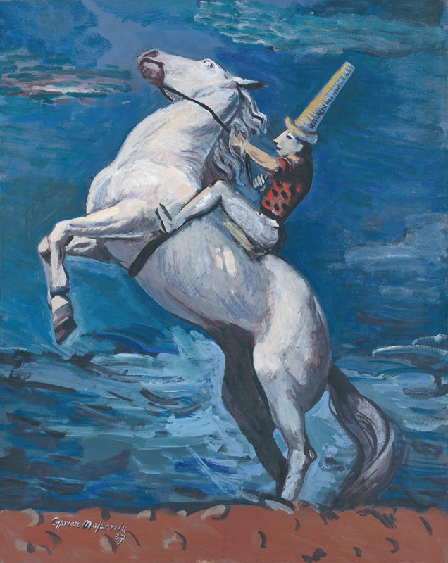 骑手`Rider by Seashore (1937) by Seashore by Cyprián Majerník