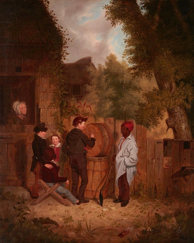 年轻的艺术家`The Young Artist (1840) by Thomas Mickell Burnham