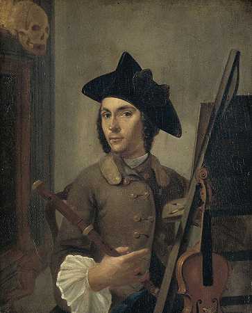 自画像`Self~Portrait (1745 ~ 1760) by Gerrit Backhuijzen