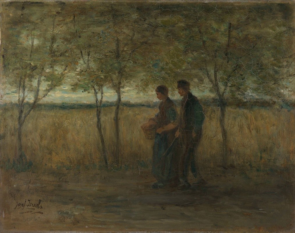 ;回家`Turning homewards (1860 ~ 1911) by Jozef Israëls