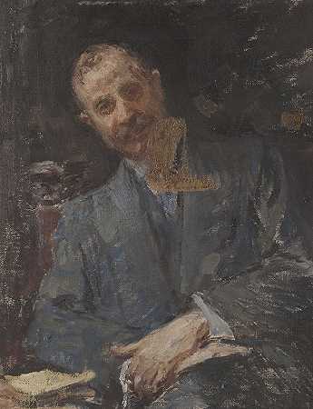 柏林先生的肖像`Portrait of Mr. Berlin (1911) by Jan Ciągliński