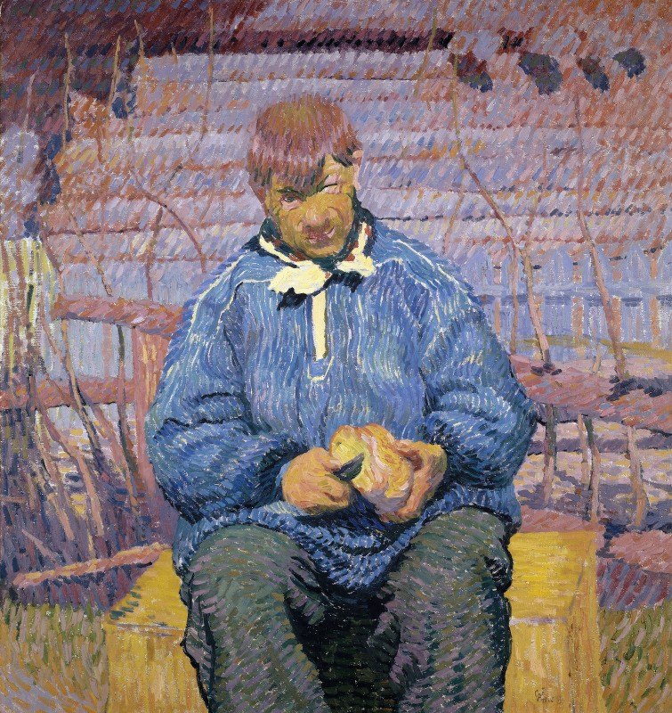 面包`The Bread (1908) by Giovanni Giacometti