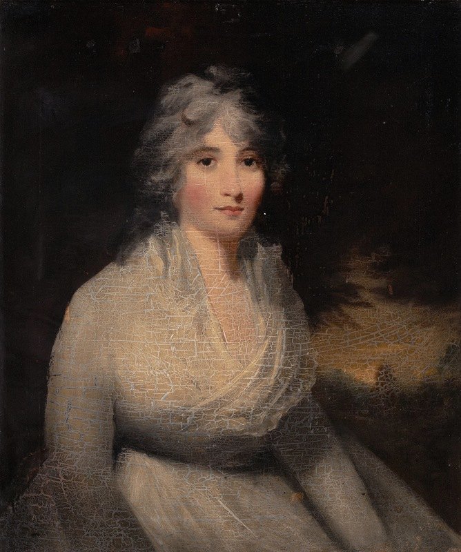 玛格丽特·法尔科纳夫人`Lady Margaret Falconer by School Of John Hoppner