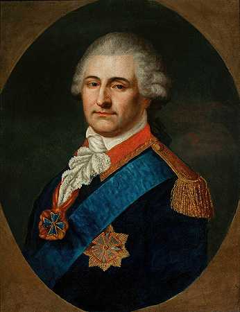 斯坦尼斯·奥古斯特·波尼亚托夫斯基穿着将军制服的肖像`Portrait of Stanisław August Poniatowski in the general’s uniform by Johann Baptist von Lampi the Elder