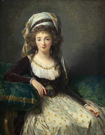 女士弗雷斯内斯`Madame dAguesseau de Fresnes (1789) by Elisabeth Louise Vigée Le Brun