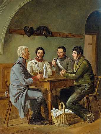 奥地利退伍军人`Österreichische Veteranen (1832) by Nicolaus Moreau