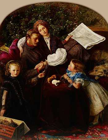 和平结束了`Peace Concluded (1856) by Sir John Everett Millais