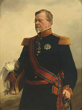 伯恩哈德（1792-1862），萨克森魏玛公爵。荷兰服役将军`Bernhard (1792~1862), hertog van Saksen~Weimar. Generaal in Nederlandse dienst (1840 ~ 1862) by Jacob Spoel