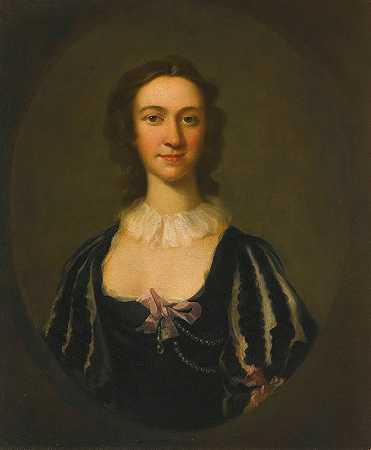 弗洛拉·麦克唐纳肖像（1722-1790）`Portrait Of Flora Macdonald (1722~1790) by Richard Wilson