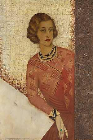 朱丽叶·德圣·西尔`Juliette de Saint Cyr (circa 1925) by Jean Dunand