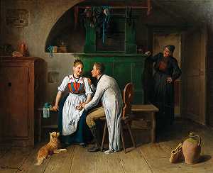 弗里德里希·弗里德尔，19世纪的绘画。· by 
										Friedrich Friedländer