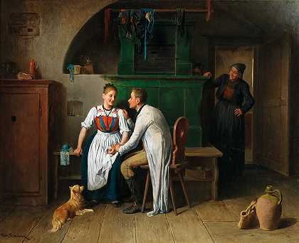 弗里德里希·弗里德尔，19世纪的绘画。· by Friedrich Friedländer