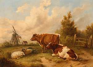 威廉·梅尔基奥19世纪的绘画。· by 
										Wilhelm Melchior