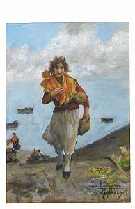 Vincenzo Migliaro，19世纪的绘画。· by 
										Vincenzo Migliaro