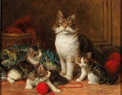 路易·尤金·兰伯特，19世纪的绘画。· by Louis Eugene Lambert