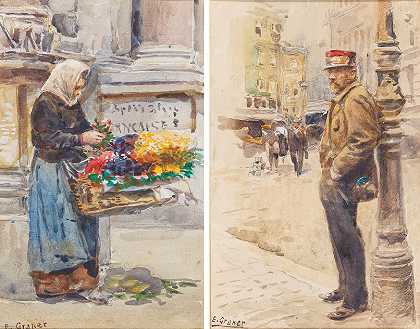 Ernst Graner，1900年前的大师画和版画，，` by Ernst Graner