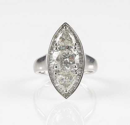 漂亮的钻石戒指，姐姐。约4.10克拉秋季拍卖` by Brillant Diamantring, zus. ca. 4,10 ct