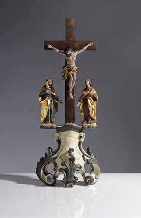 巴洛克十字架组，18岁。19世纪的春季拍卖` by Barocke Kreuzigungsgruppe, 18. Jahrhundert