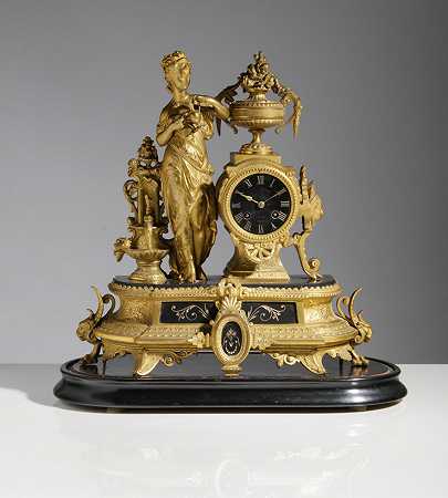 ` by Napoleon III. Pendule, Philippe H. Mourey (1840-1910), das Werk Japy Freres & Cie, Frankreich, um 1870/80
