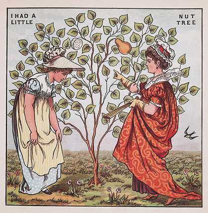 我有一棵小坚果树`I had a little nut tree (1877) by Walter Crane