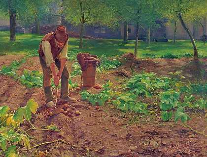 马铃薯收获`Potato Harvest by Josef Kinzel