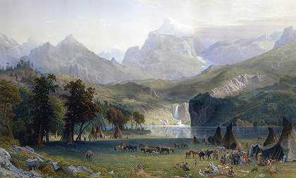 落基山脉，登陆器峰`The Rocky Mountains, Landers Peak by Jame David Smille