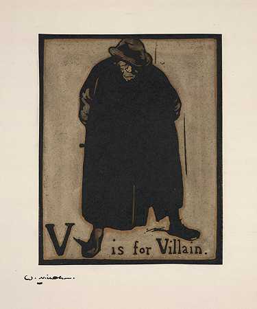 V代表反派`V is for Villain (1898) by William Nicholson
