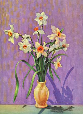 水仙`Narcissus (1937) by Lafayette F. Cargill