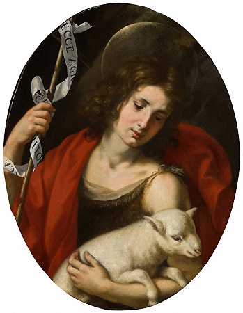 施洗者圣约翰`Saint John the Baptist by Jacopo Vignali