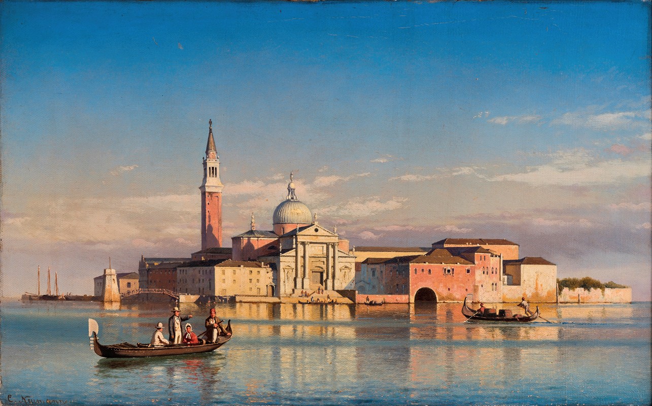威尼斯的圣乔治·马焦尔`St. Giorgio Maggiore in Venice by Carl Neumann