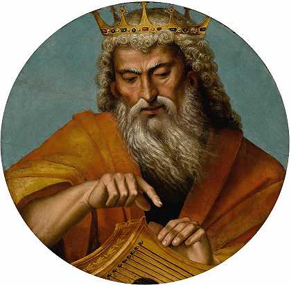 大卫王`King David by Circle of Luca Signorelli