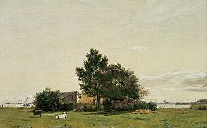 靠近石灰窑的部分，面向哥本哈根`Section near the Lime Kiln with a View towards Copenhagen ( 1836) by Christen Købke