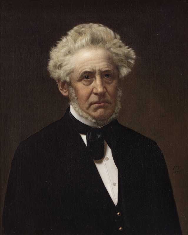 阿尔弗雷德·黑格肖像`Portrait of Alfred Hage (1876) by Frederik Vermehren