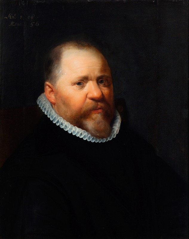 男子肖像`Portrait of a man (1608) by Jan Anthonisz van Ravesteyn
