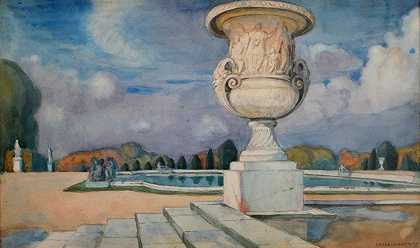 和平之瓶（凡尔赛）`Le Vase de la Paix (Versailles) (1918) by Gerda Wegener