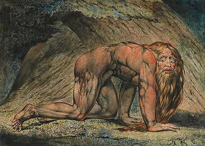 尼布甲尼撒`Nebuchadnezzar (1795) by William Blake