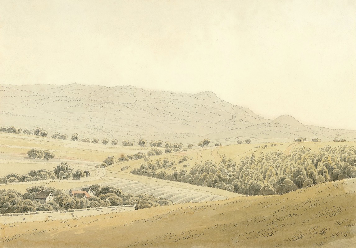 高地`Highlands (circa 1828) by Caspar David Friedrich