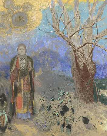 佛陀`Buddha (1906 ~ 1907) by Odilon Redon