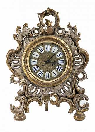 洛可可式梳妆台时钟，南德，最初约1760英镑` by Rokoko-Kommodenuhr, Süddeutsch, ursprünglich um 1760