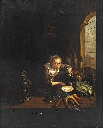 杜杰拉德（莱顿1613-1675）19世纪的继任者。Jhdts？` by Gerard Dou (Leiden 1613-1675) Nachfolger des 19. Jhdts.?