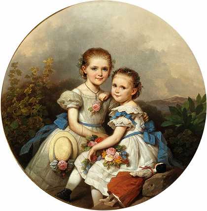 约翰·格伦德，19世纪的画作。 by Johann Grund