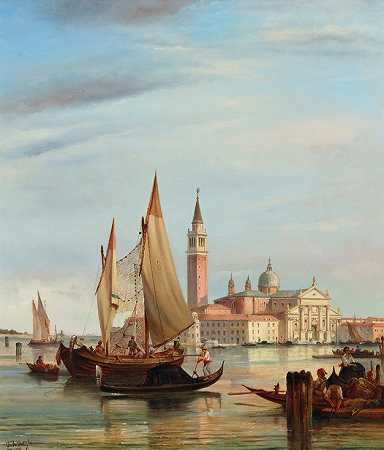 费利斯·奥古斯特·雷齐亚的19世纪画作。 by Felice Auguste Rezia
