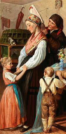 伊万·格罗哈，《19世纪的绘画》。 by Ivan Grohar