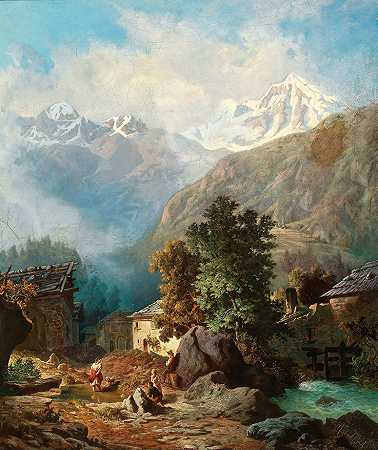 安东·卡林格，19世纪的画作。 by Anton Karinger